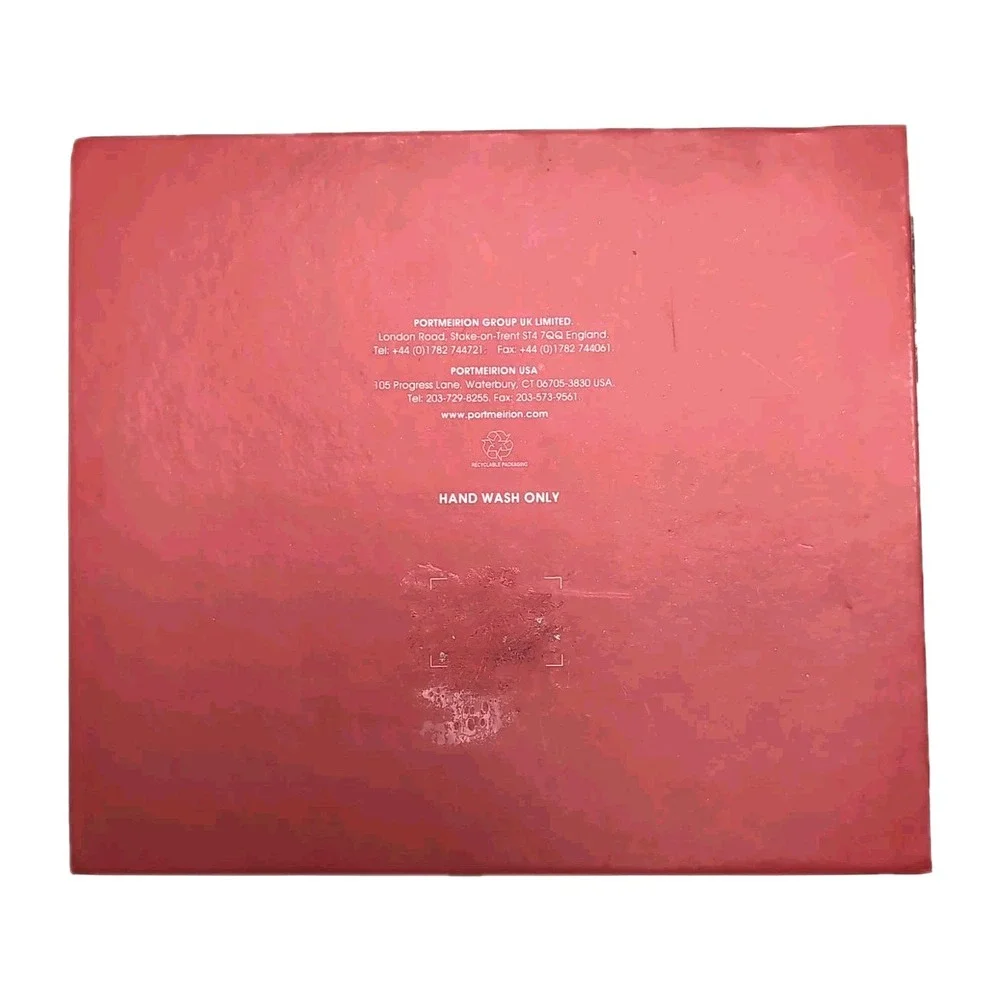 Portmeirion The Holly and the Ivy Teaspoons Set of 6 Porcelain Handle New In Box